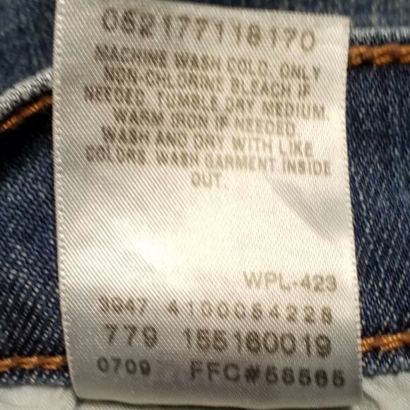 Levi’s 515 Low Rise Bootcut Jeans Blue Size 8 Long - Picture 8 of 8